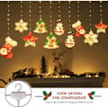 Miniatyrbild 4 av 4: 10 st Jul Fönsterlampor Inomhus, 3M 100 LED 3D Jullampor, 8 Lägen USB Jul Fönstergardin Lampor, för Inomhus eller Utomhus Hemfest