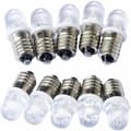 10 st E10 12V LED-spotlampor Varmvit