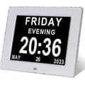 2024 Demensklocka för Äldre med Stor Digital Display, Datum & Dag [JUN]