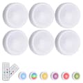 Miniatyrbild 1 av 5: 6-pack - LED spotlights with remote control - Wireless MultiColor 6-Pack 6-Pack MultiColor
