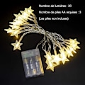 Miniatyrbillede 3 af 5: XJ-Star Lysstreng 2,85M 20LEDs Led Juletræ
