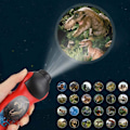 Miniatyrbilde 1 av 5: Utdanningsleker Projektor Lommelykt Lysleker Projektorleke Dinosaur Vegglampe Dinosaur Lommelykt og Projektorleke for Barn
