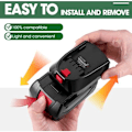 Miniatyrbillede 3 af 4: BOSB18C Batteriadapter til Bosch Professional 18V System Batteri GBA 18V Batteri BAT609 BAT610 BAT618 BAT619 Fungerer i Bosch 18V PBA System Elværktøj