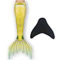 Miniatyrbillede 1 af 4: Havfruehale til piger med Monofin Gul yellow 130