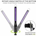 Miniatyrbillede 2 af 4: UV Sterilisator Ultraviolet Lampe, USB Desinfektionslampe med Indbygget Genopladeligt Batteri, Bærbar Antibakteriel UVC Steriliseringslampe, Ideel til C