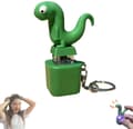 Firben Nøglering Fidget Legetøj Med Lys og Lyd til Voksne Skrivebord Stresslindring Grøn