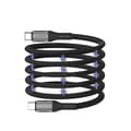 Maxlife MXUC-11 magnetisk kabel USB-C - USB-C 1,0 m 100W sort nylon