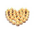Miniatyrbillede 1 af 5: 48 Flamme-løse Vandlys, Flydende Vand Elektroniske Lys, Bryllupsfest Pool Middagslys (y Hvid