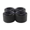 Miniatyrbillede 1 af 5: XJ-4 stk. skateboardhjul elastisk PU slidstærk fleksibel holdbar 65x45 PU skateboardhjul sports sort