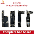 Miniatyrbild 3 av 3: Skadat komplett moderkort för iPhone X 11 12 13 14 Pro Max Mini CPU Nand Power IC Mainboard Avstängning Övning Reparationsförmåga