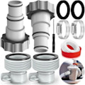 Miniatyrbillede 1 af 4: Pool Slange Adapter 32 38, Erstatningsslangeadapter, Pool Adapter, Pool Slange Adapter Pool Tilbehør Pumpe, Konnektor til Intex Pumpe Pool Slange Ø 32 38 mm