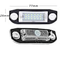 Miniatyrbild 3 av 4: 1 par LED-registreringsskyltsbelysning för Volvo C70 S40 S60 S80 V50 V60 V70 Xc60 Xc70 Xc90