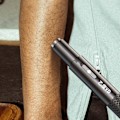 Miniatyrbillede 3 af 5: Næsehårstrimmer barbering sort black dobbelt skærehoved