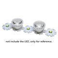 Miniatyrbillede 2 af 5: 10 stk. XML XML2 XPH50 CREE LED-linser med hvid holder 21 mm*13 mm 8 25 30 45 60 90 grader 5050 LED-linse reflektor kollimator