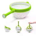 Salad spinner, foldable handle colander, vegetable drainer, kitchen accessories