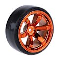 Miniatyrbillede 5 af 5: XJ-4 stk. Drift Bildæk Fælg Hårdt Hjul Dæk Til 1/10 Traxxas Hpi Drifting Rc Bil Sort