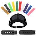 Miniatyrbilde 2 av 5: 5 Sett POM Plast 14 Hull Snapback Stropp Erstatning Baseball Caps Klips Stropper Spenner Hatter Reparer Fester Hatt Tilbehør