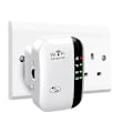Miniatyrbillede 1 af 3: XJ-WiFi-forstærker 2024 Nyeste WiFi-forstærker WiFi-repeater Dækning op til 3000 kvm Tilslut 45 enheder Internetforstærker Hvid