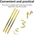 Miniatyrbillede 4 af 5: Pakke med 1000 Metalliske Twist Ties til Poser - Gyldne Forseglingsklemmer - Forseglingsstrimler - til Bageri, Slik, Kager, Chokoladeposer (Guld, 3...