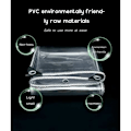 Miniatyrbild 4 av 4: Genomskinlig presenning för utomhusbruk med öljetter i PVC-plast, vattentät, rivsäker, vindtät, idealisk för växter, växthus, tak, mått: 1,1 m x 2,9 m