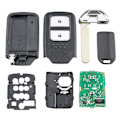 Miniatyrbilde 5 av 5: XJ-2x Bil Smart Fjernkontrollnøkkel 2 Knapper 433mhz Id47 Chip For Fit /city /jazz Xrv/venzel 72147-t5a-g01