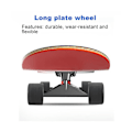 Miniatyrbillede 4 af 5: XJ-4 stk. skateboardhjul elastisk PU slidstærk fleksibel holdbar 65x45 PU skateboardhjul sports sort