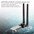 Miniatyrbillede 5 af 5: XJ-Adapterkort NGFF til PCIE AC Trådløst Netværk WIFI Konverter Elektroniske Komponenter