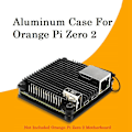 Miniatyrbild 2 av 5: XJ-For Orange Pi Zero 2 Aluminiumfodral Utvecklingskort Skydd Kylskal Metall Skyddande Pass