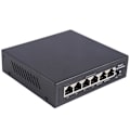 Miniatyrbild 3 av 5: XJ-Poe Switch 6-port 100 Mbps Switch 4 Poe+2 Uplink Med Intern Strömförsörjning Kontor Hemmanätverk Hub För Ip C