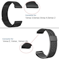 Pikkukuva 3 / 5: Metalliranneke Fitbit Versa 2 3 4 Lite Sense -rannekkeelle Milanese Sense 2 Vaihto Magneettinen Loop Rannekoru Fit Bit Kellonranneke Ruusuvaaleanpunainen V...