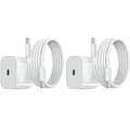 20W Snabbladdare Adapter & Kabel 2-Pack för Samsung - Vit[JUN] Samsung 2-Pack