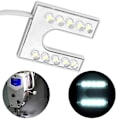 Miniatyrbilde 1 av 5: XJ-LED-lampe med fleksibel svanehals og magnetisk base for symaskin 110-265V EU-kontakt kk