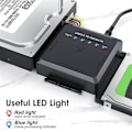 Pikkukuva 4 / 5: XJ-SATA - USB 3.0 IDE SATA -sovitin USB3.0 USB2.0 SATA -kaapeli 2,5 3,5 kiintolevylle HDD SSD USB IDE SATA EU-pistoke