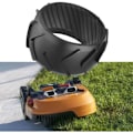 Miniatyrbillede 4 af 4: Passer til forhjul på Worx robotplæneklipper, sort gummihjulskapsel, M500, M700, S300, M1000, M700 Plus