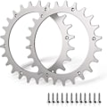 Miniatyrbillede 1 af 5: 2 x premium rustfri stålpigge til Worx S/m model, 2 x rustfri stål skruepigge Traction Enhancer, robotplæneklipper Hjulstørrelse 170 mm (FMY)