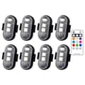 8 Färger LED Stroboskop Flygplansljus 8PCS 8Pcs[pl]