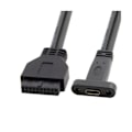 Pikkukuva 4 / 5: XJ-Yhden Portin USB 3.1 Type C USB-C Naaras USB 3.0 Emolevy 19pin Header Kaapeli 50cm
