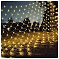 Miniatyrbilde 1 av 4: Nettlys, 192 LED Nettlys 3M X 2M 8 Moduser Vanntett Energi, Dimbar for Soverom Jul Bryllup Fest Hjem Hage, Varm Hvit
