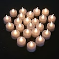 Miniatyrbillede 2 af 3: 24 stk. flimrende LED-fyrfadslys med fjernbetjening og batteridrift