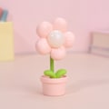 Miniatyrbillede 1 af 5: XJ-1 stk kreativ sød blomst bordlampe, mini sengelampe til soveværelse, natlys skrivebordsdekoration