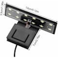 Miniatyrbillede 4 af 5: LED Akvarielampe, Akvarium Clip-on Lampe, Slank LED Akvarielampe, Maks. installation af glas tykkelse: 5 mm
