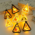Miniatyrbillede 3 af 3: Retro juledekorations natlampe, lysende gave, skrivebordstilbehør, stemningslys (Julemand)
