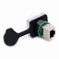 Miniatyrbilde 2 av 3: Engros 1 stk. Vanntett RJ45 Skjermet Nettverkskontakt, 8p8c, Hunn Panelmontert RJ45 Ethernet-kontakter, Normale og Rettvinklede Stiler