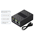 Miniatyrbilde 4 av 5: XJ-1 Til 2 Ethernet Nettverkskabel Nettverk Rj45 Splitter 100m Kobler Koblingsstykke Utvidelsesadapter For Com