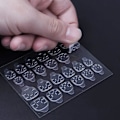 Miniatyrbilde 4 av 5: XJ-10 ark (240 stk) Dobbeltsidig negleklistremerke, neglelim Jelly Gel Tape Neglelimfliker Transparent