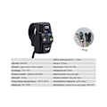 Miniatyrbillede 2 af 5: XJ-Ebike Switch Dk336 Med Qd168 Forlygte C-05c Baglygte S M Stik Advarselslys Blinklys Horn Eb