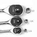 Miniatyrbilde 1 av 4: 1/4\" 3/8\" 1/2\" Skralle Fastnøkkel Adapter Krom Vanadium Hylse Drive Socket Konverter Fastnøkkel Transformasjonsledd