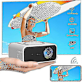 Miniatyrbild 3 av 5: 4K-projektor 7500 lumen 1080p 3D LED Mini WiFi Videoprojektor Hemmabio Dz(svart)