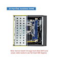 Miniatyrbild 5 av 5: XJ-M09 Htpc Värd Mini Itx Datorchassi Dc Strömförsörjning Industriellt Kontrollchassi Hemmadesktop Dator