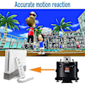 Miniatyrbilde 3 av 5: 2 Motion Plus Adapter Sensor for Wii Remote Controller, Motion Plus Adaptor Accelerator Erstatning for Wii Motion Plus Adapter (Svart)